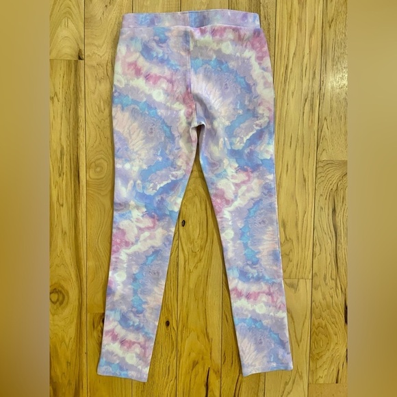 Children’s Place Purple Blue Colorful Tie-Dye Pattern Leggings Girls 10 Medium - Picture 2 of 4